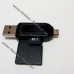 Кардридер OTG USB microUSB під карти пам'яті microSD SD для Android